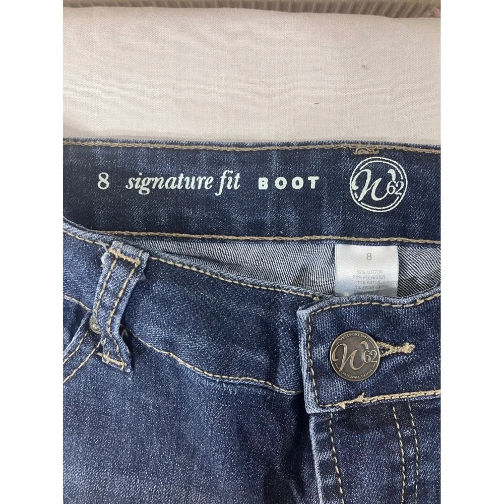 W62 Signature Fit Bootcut Jeans‎ Dark Wash Women's Size 8